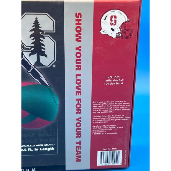 Stanford University Super Sports XXL Inflatable Football Set - Picture 3 of 4